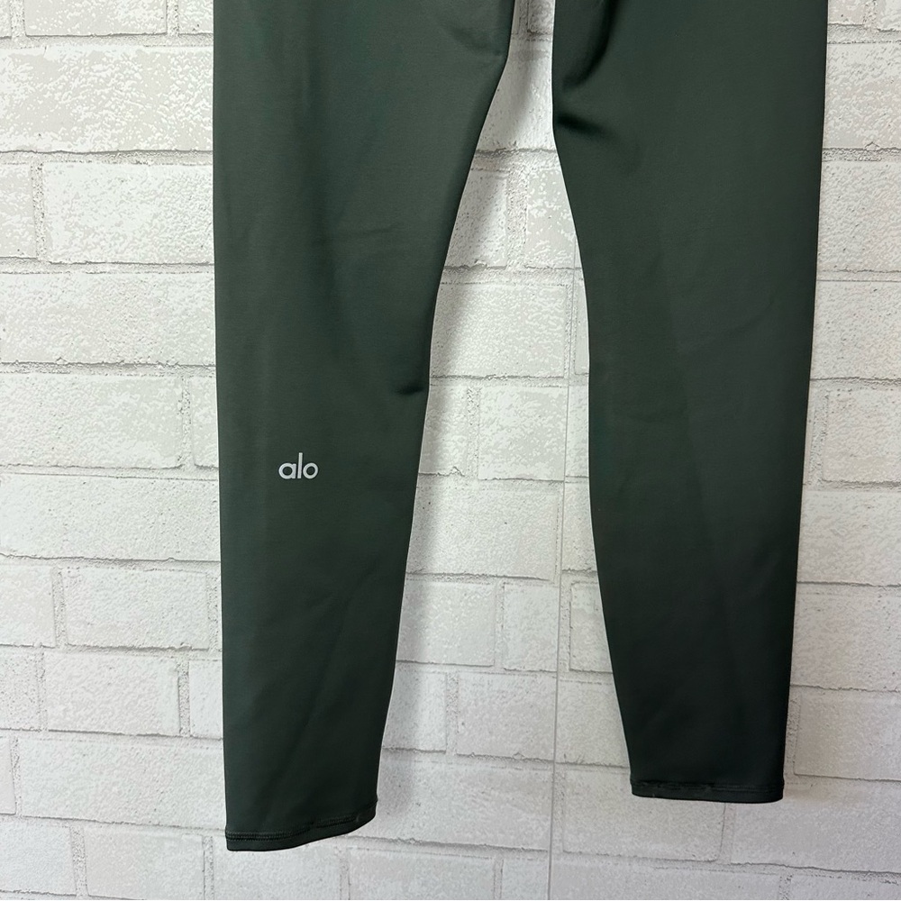 ALO High Waist Airlift Leggings Green Dark Cactus Small - Picture 5 of 8